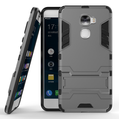 

Gray Slim Robot Armor Kickstand Shockproof Hard Rugged Rubber Back Case For letv Pro 3