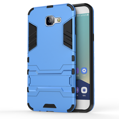 

Синий Slim Robot Armor Kickstand Ударопрочный жесткий корпус из прочной резины для SAMSUNG Galaxy A8 2016/A810