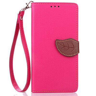 

Pink Design PU Leather Flip Cover Wallet Card Holder Case for LG L70Series III L70