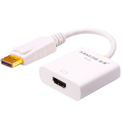 

Shanze SAMZHE ZJX-020 active DP to HDMI converter DisplayPort to HDMI female cable cable TV cable connection white