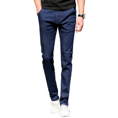 

GLO-STORY simple wind nine pants Slim jeans fashion feet pants male LNK71005 black 31