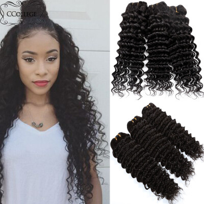 

CCollege Virgin Hair Malaysian Deep Wave 3 Bundles Deals Virgin Maylasian Hair Body Wave 3 Bundles 100G Wavy Hair