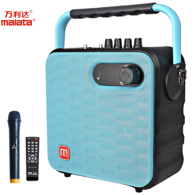 

Malata P5 stereo speakers outdoor stereo 5 inch portable anti interference U section microphone square dance stereo Bluetooth USB with microphone blue