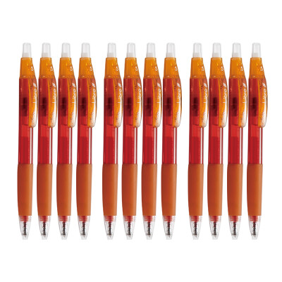 

Lotto OHTO CG-105L Press the bullet bullet pen Signature pen 05mm Red Ceramic Pens 12pcs