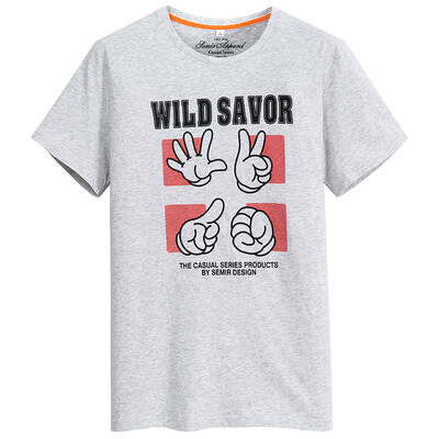 

Semir Semir футболки Мужские пуловеры случайные короткими рукавами футболки печать персонализированных 12,216,001,007 светло-зеленый L