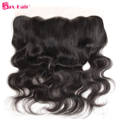 

13x4 Lace Frontal Closure Body Wave Peruvian Remy Hair Ear To Ear Frontal Closure With Baby Hair Free Part Zax Hair