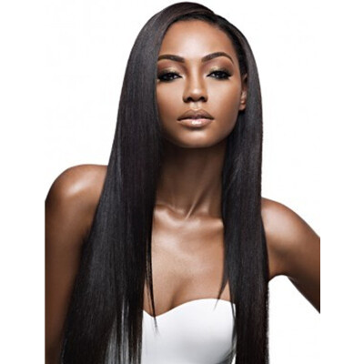 

Silky Straight Human Hair Wigs For Black Women 8A Brazilian Lace Front Wigs With Baby Hair Natural Looking
