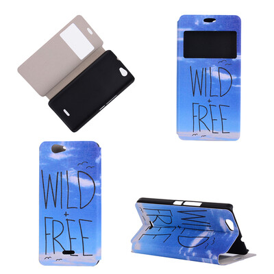 

Wild Free Design Кожа PU откидной крышки Кошелек для карты Держатель чехол для Wiko Getway