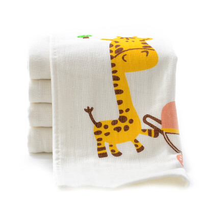 

Bamboo 100 towels towels bamboo fiber gauze double wash towel bamboo charcoal towel deer printing two pieces of equipment 85g Article 30 66cm