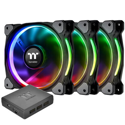 

Tt (Thermaltake) Riing 12cm white chassis fan (LED guide aperture patented product / shock design / unique mute technology / noise control line
