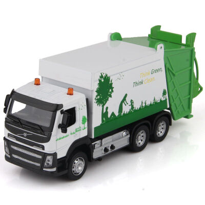 

Caipo alloy car 1:50 project car Volvo city sanitation truck simulation car model baby children's toys boys toys car with sound and light 88382NAAA