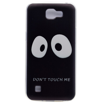 

Не трогайте меня Pattern Мягкий тонкий ТПУ резиновый силиконовый гель Дело Чехол для LG K4