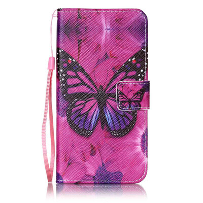 

Black Butterfly Design PU Leather Flip Cover Wallet Card Holder Case for Google Pixel