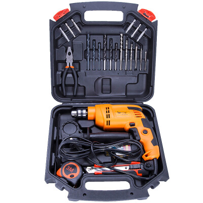 

Worker bee WORKERBEE household impact drill set high quality hand drill household series power tools positive reversing stepless speed regulation full function impact drill GI550