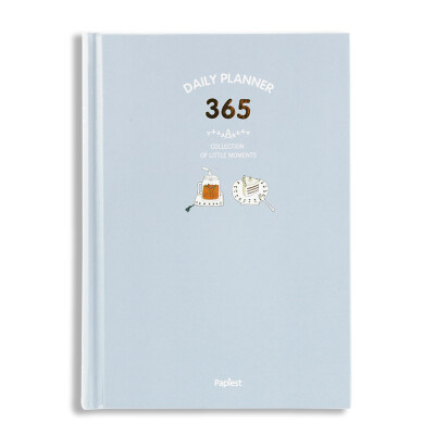 

Kinob self - contained color pages calendar notes book / 365 days plan this / hand books blue KGY21201