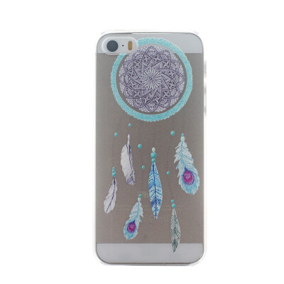 

Blue Dreamcatcher Pattern Soft Thin TPU Rubber Silicone Gel Case Cover for IPHONE 5/5S/5SE