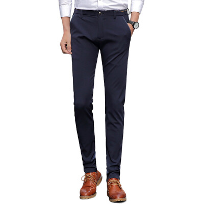 

GLO-STORY Business Casual Pants Men's Fashion Slim Pants LXK71089 Sapphire 29