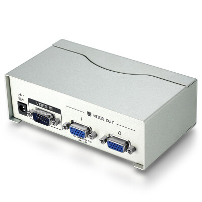 

Wins (shengwei) VS-2502 VGA splitter 2 port with the original line vga one sub-two-screen high-definition video into the two out of the computer TV frequency divider