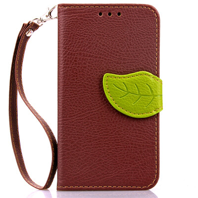 

Brown Design PU Leather Flip Cover Wallet Card Holder Case for Nokia Lumia 630