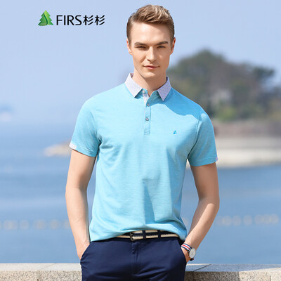 

Shanshan (ФИПС) бизнес случайный короткими рукавами футболки рубашки поло мужской H010-7 Green 175