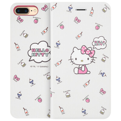 

Отличный плюс подлинной Hello Kitty Series 5 проса телефон оболочки милый мультфильм флип стоять защитный рукав кожаной невинность Katie