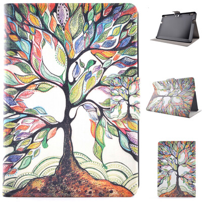 

Colorful Tree Style Classic Flip Cover with Stand Function and Credit Card Slot for Amazon Kindle Fire HDX 8.9