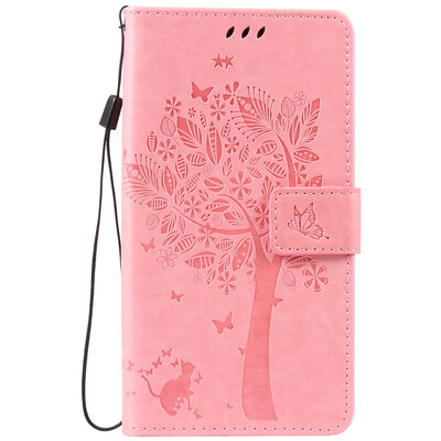 

Pink Tree Design PU кожа флип крышку кошелек карты держатель чехол для Zenfone ZB551KL