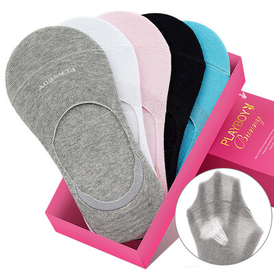 

Jingdong supermarket Playboy 2267 summer invisible socks female anti-slip shallow mouth socks female socks cotton socks thin 5 double color