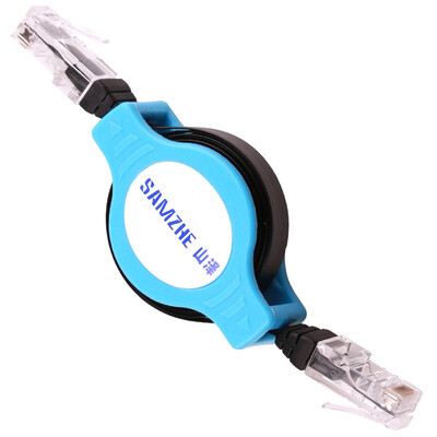 

Shanze (SAMZHE) SM-SS01 RJ45 ultra-five telescopic cable 1.5 meters blue