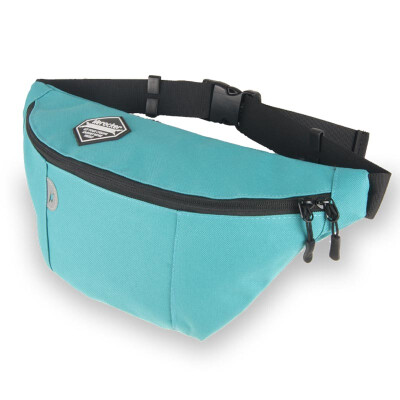 

【Jingdong Supermarket】 Landcase Waist Bag Soup Leisure Girl Running Bag Miscellaneous Mantle Chestpiece Rainbow Pockets Light Blue