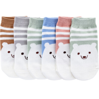 

【Jingdong Supermarket】 Langsha LangSha socks female socks 6 double-mounted straight plate cotton socks panda socks mixed color 22-24cm