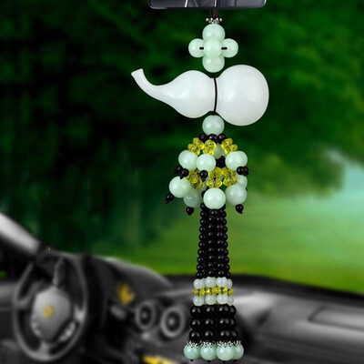 

Hua ornaments car pendant jewelry car supplies car ornaments ornaments car ornaments security pens rearview mirror car accessories gourd into&out of peace
