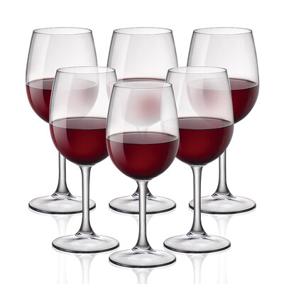 

Jingdong supermarket] Bomioli (Roche) Italian imports of red wine cup set of tempered glass goblets 360mL * 6