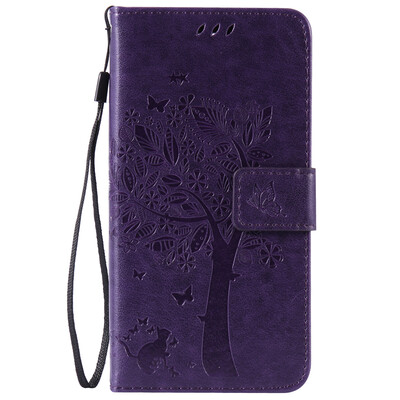 

Purple Tree Design PU кожа флип крышку кошелек карты держатель чехол для LG K8