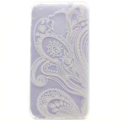 

Half flower Pattern Soft Thin TPU Rubber Silicone Gel Case Cover for Huawei Honor 5C