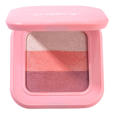 

Juvenile spring CHIOTURE Colorful charm three-color eye shadow 3g 06 wine red make-up easy to color anti-blooming eye shadow