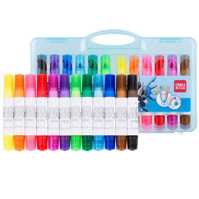 

(Deli) 70653 large capacity seal washable color pen 18 color