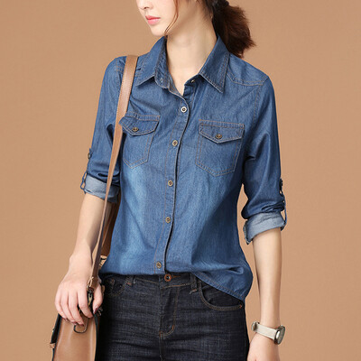 

City Plus CITYPLUS Arts & Crafts Slim Long Sleeve Shirt Bunny Shirt CWCC173360 Deep Blue M