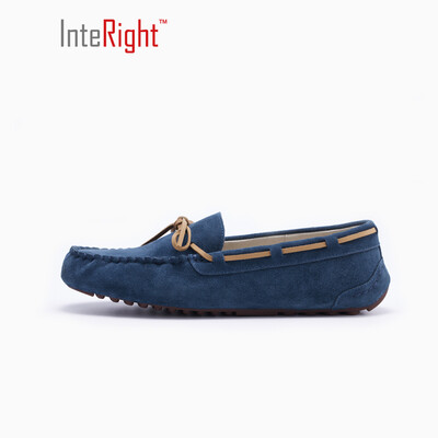 

INTERIGHT couple shoes casual shoes flat shoes driving shoes peas shoes black 255 yards