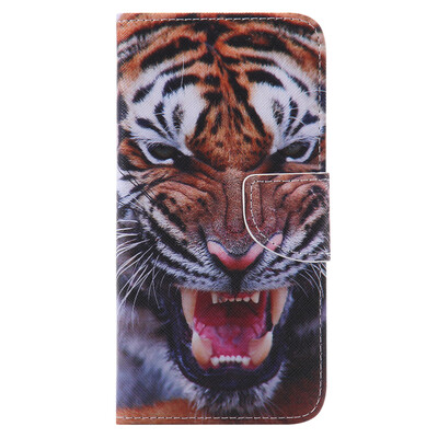

Tiger Design PU Leather Flip Cover Wallet Card Holder Case for HUAWEI HONOR 5X