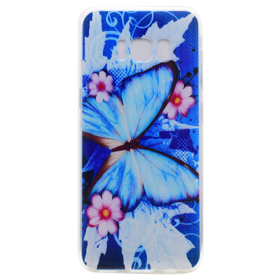 

Blue butterfly Pattern Soft Thin TPU Rubber Silicone Gel Case Cover for SAMSUNG GALAXY S8