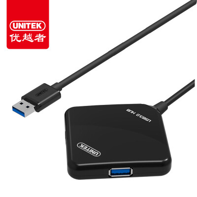 

Улучшенный человек (UNITEK) USB3.0 разветвитель 4 высокоскоростных расширения концентратора HUB 0,8 ​​м ноутбук с задержкой более чем в четыре интерфейса преобразователя черный Y-3044A