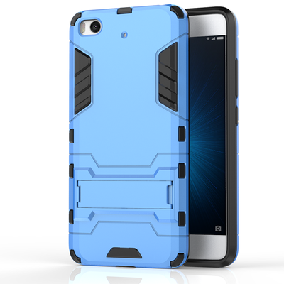 

Blue Slim Robot Armor Kickstand Shockproof Hard Rugged Rubber Back Case For XIAOMI 5S