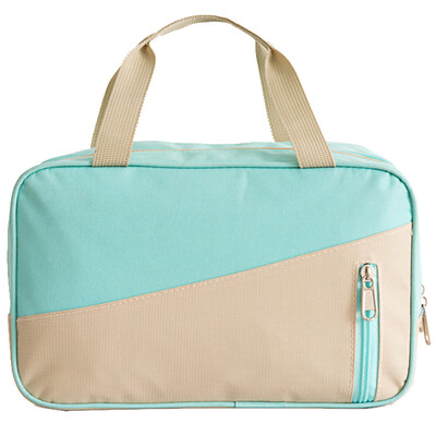 

Xinqin wash bag travel travel portable storage bag large capacity wet&dry dual-use cosmetic bag light green