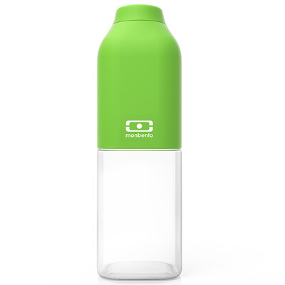 

Monbento colorful portable carry bottle with a cup of sports cup MBPOSITIVE 500 ml green 1011 01 005