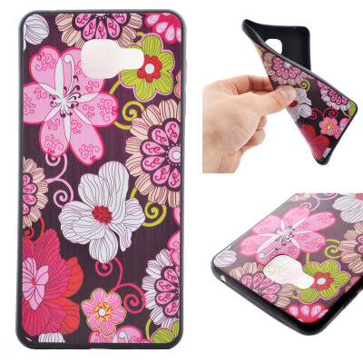 

Color flowers Pattern Soft Thin TPU Rubber Silicone Gel Case Cover for Samsung Galaxy A3 2016/A310