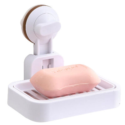 

Three thousand feet bathroom bathroom rack suction cup double filter water soap box soap box seamless wall hanging strong load 10kg SQC-7505