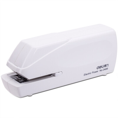 

Deli 0489 Electric Stapler Electronic Automatic Stapler Stapler 24 626 6 White