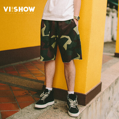 

Village Roadshow viishow случайные шорты мужской камуфляж печать галстук шнурок брюки в пяти мужчин KD12091721 камуфляж L
