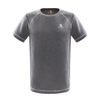 

Camel CAMEL outdoor sports T-shirt couple models soft breathable quick-drying round neck short sleeve T male A7S209189 deep treasure blue XXL